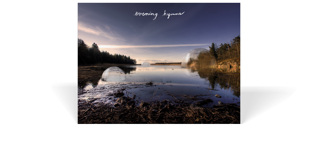 Postkarten-Entwurf für die Kanadische Band Evening Hymns