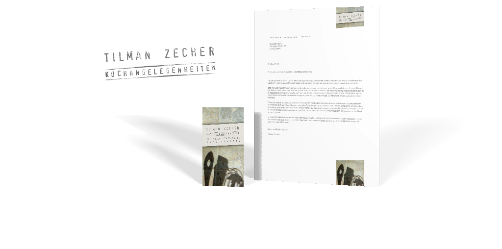 Corporate Design für den Koch Tilman Zecher