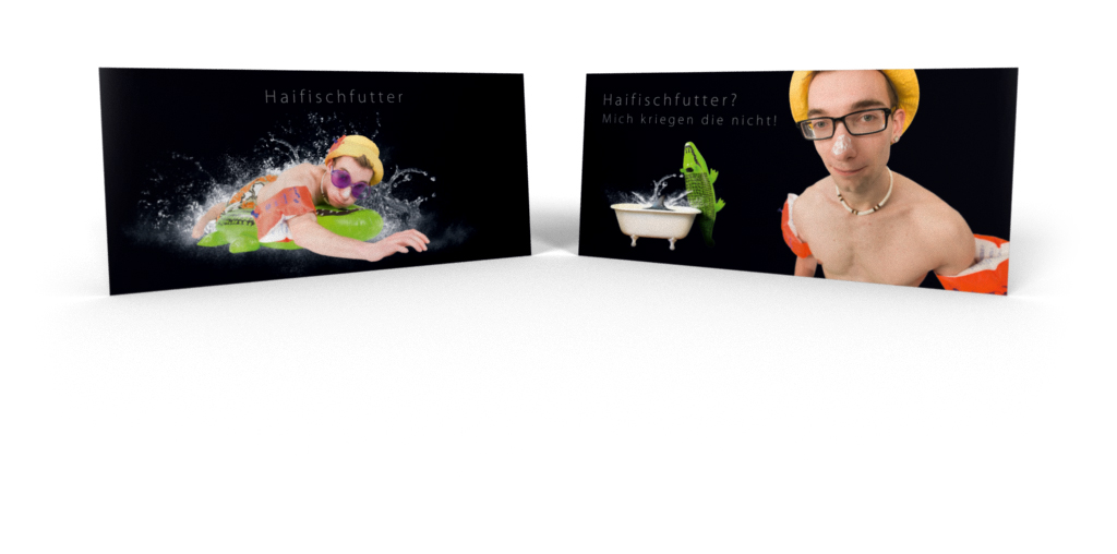 Flyer-Titelbilder für die Agentur de Jourdan